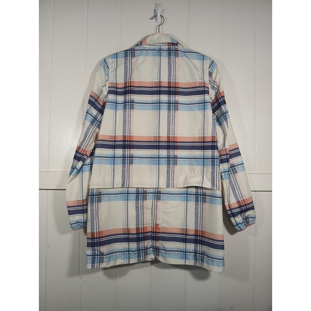 Herschel Supply Co Jacket Packable Snap Windbreaker Shacket Men's Small Plaid LS - Picture 5 of 10